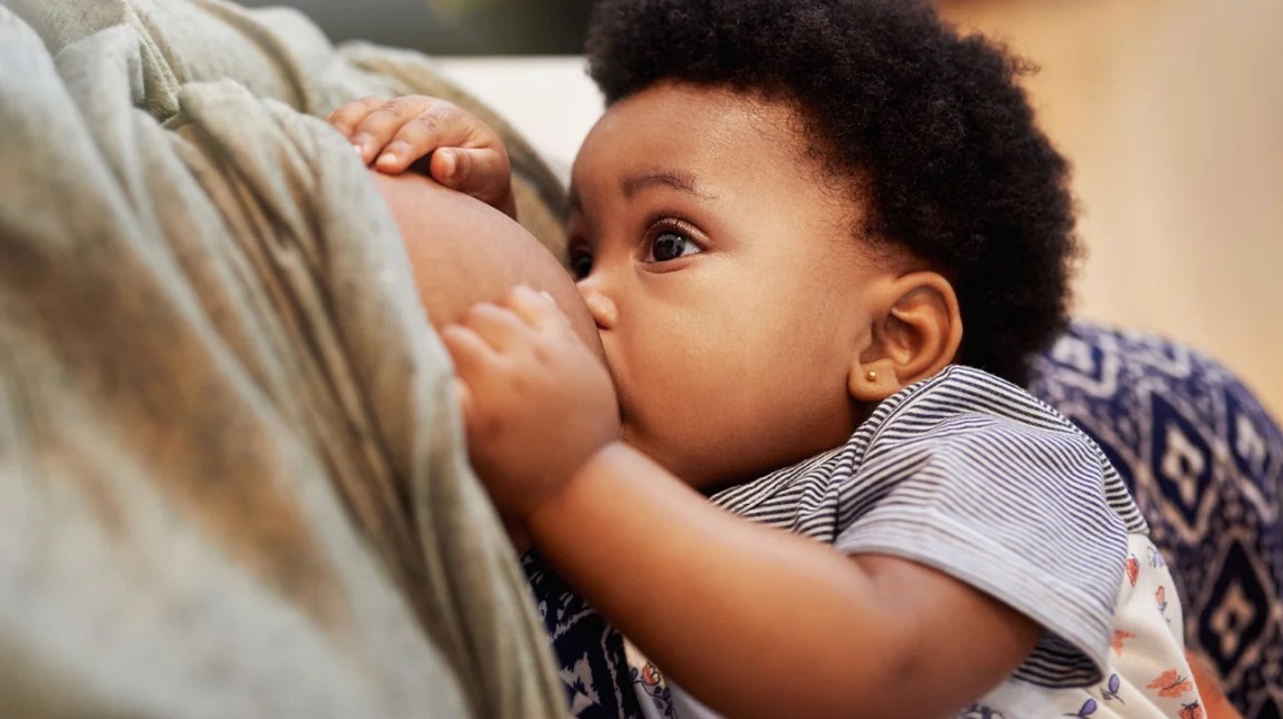 Baby breastfeeding